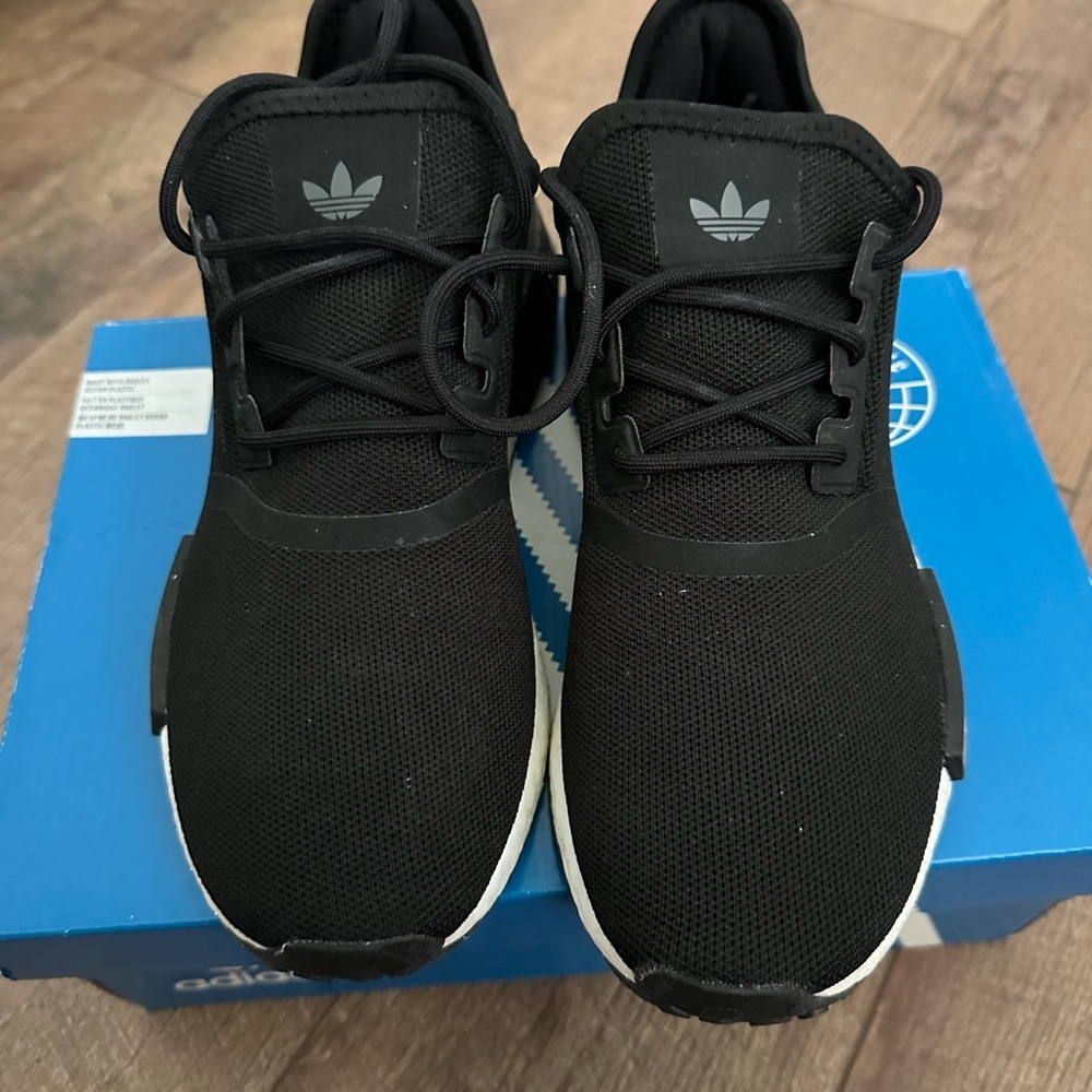 Adidas Kids Black and White Sneakers